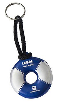 Chaveiro Flutuante Boia marca Legal no mar